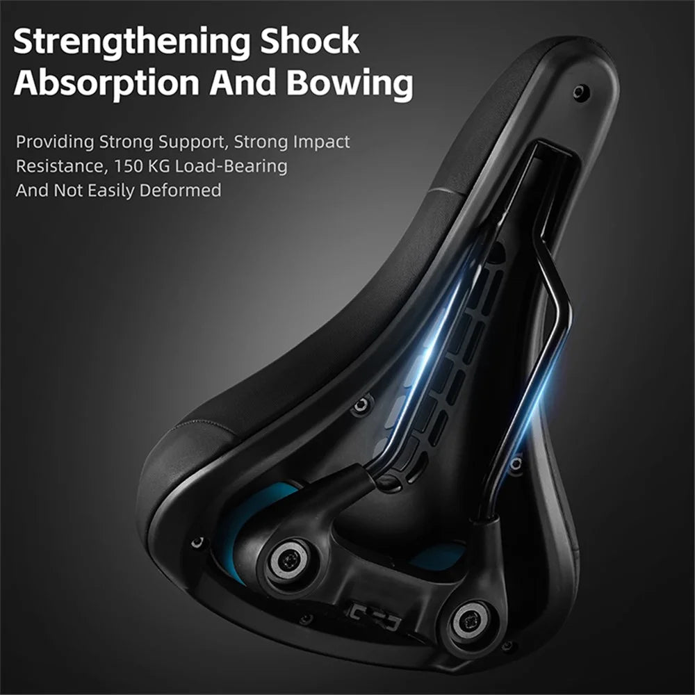 WEST BIKING YP0801210-211 Hollow Bicycle Seat Cushion Shock Absorption Mountain Bike Saddle - Classic Style - 6