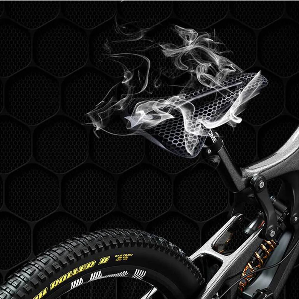 ENLEE 250x140x17mm 3D Printing Bike Saddle Carbon Fiber Breathable Honeycomb Bicycle Seat, Nylon Type - 4