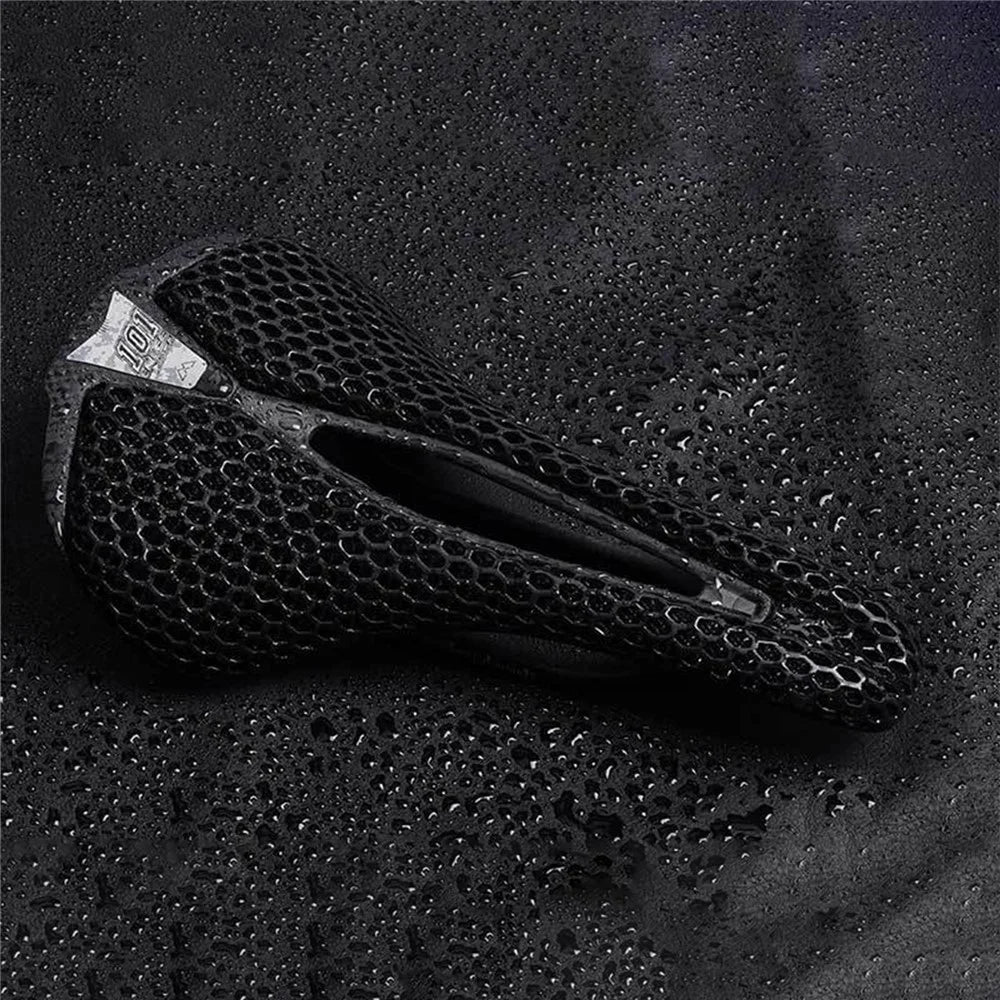 ENLEE 250x140x17mm 3D Printing Bike Saddle Carbon Fiber Breathable Honeycomb Bicycle Seat, Nylon Type - 5