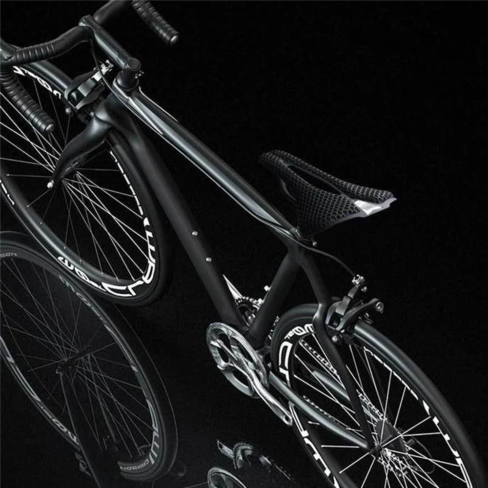 ENLEE 250x140x17mm 3D Printing Bike Saddle Carbon Fiber Breathable Honeycomb Bicycle Seat, Nylon Type - 6
