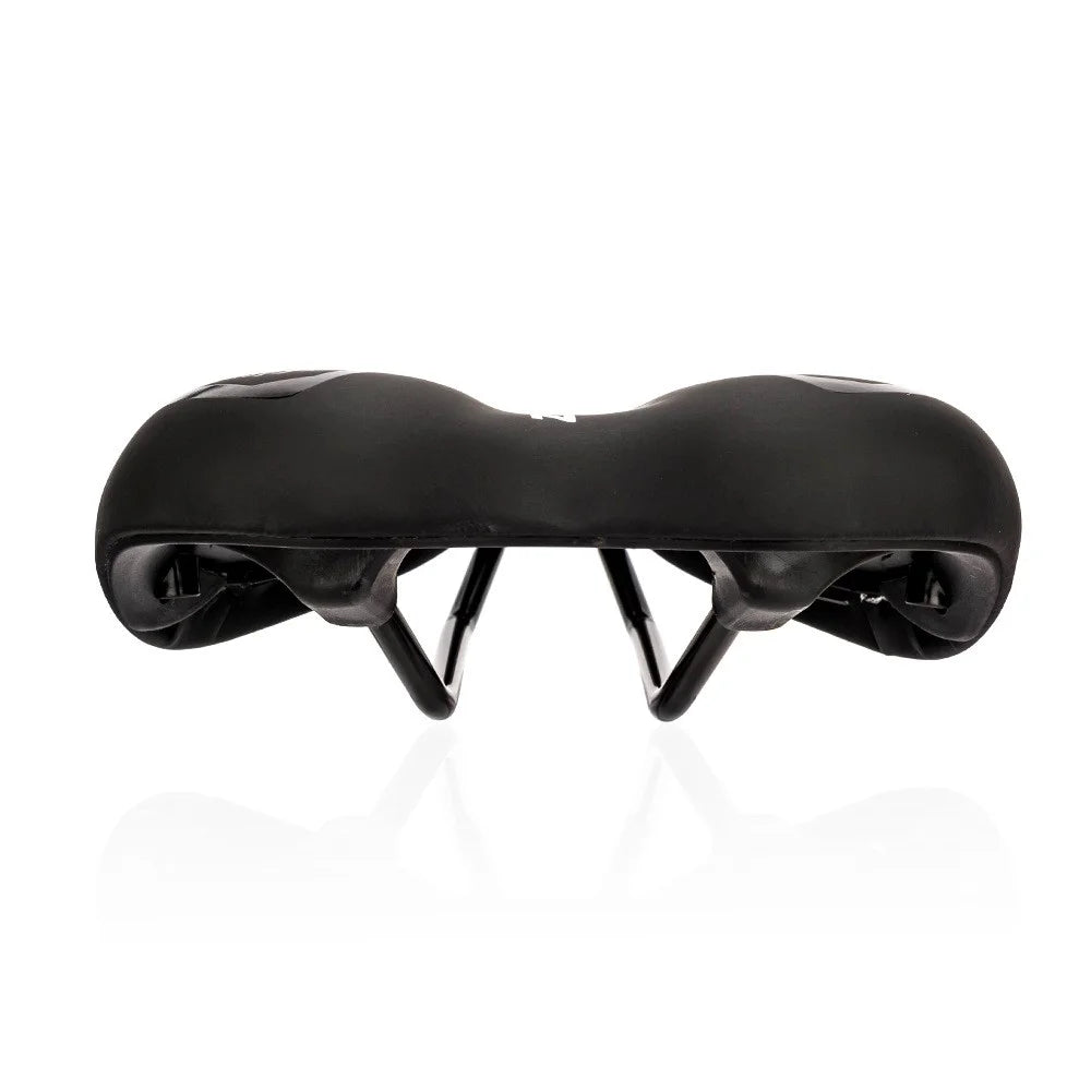ZTTO 6219 Microfiber Leather Hollow Saddle Mountain Road Bicycle Seat Cushion - Black / Red - 4