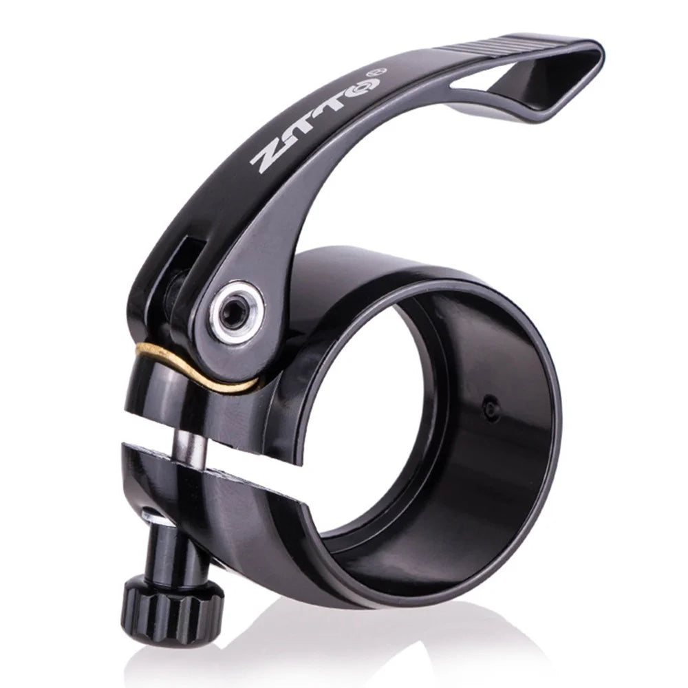 ZTTO JX072 39.8mm Aluminum Alloy Folding Bike Seat Post Clamp Seat Tube Clip - Black - 1