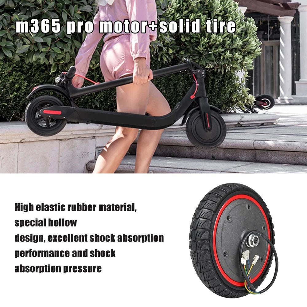 LYXM294-5 For Xiaomi Mi Electric Scooter 1S / M365 Pro / M365 350W Motor E-Scooter Wheel Tire - Black - 3