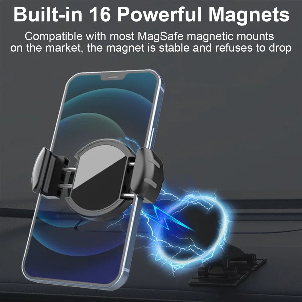 PJ-02 Universal Magnetic Phone Clamp Mount Telescopic Cellphone Clip - 5