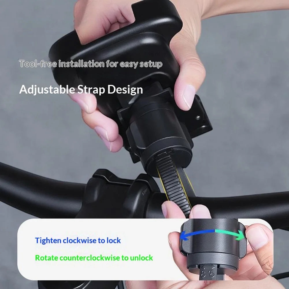 GUB P18 Rotatable Phone Mount for Bicycle / E-Bike / Scooter Shock Absorbing Quick Release Cellphone Bracket - 5