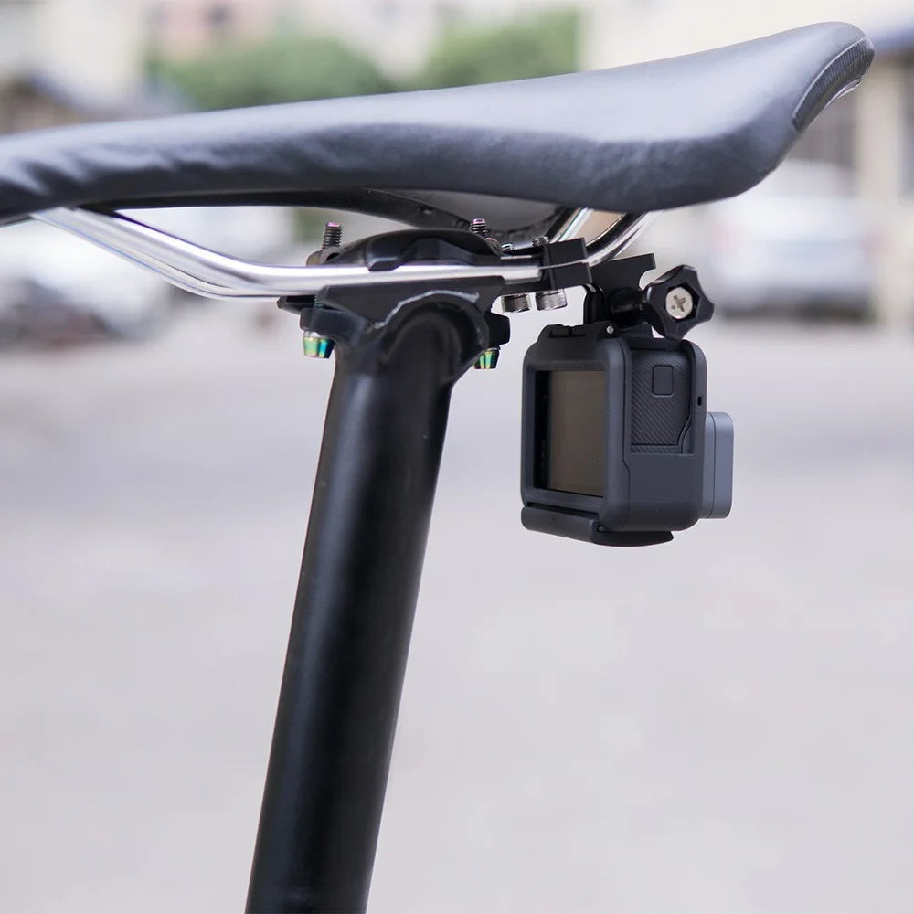ZTTO For GoPro / Xiaomi Yi Camera Bike Under Seat Camera Holder Aluminum Alloy Bracket - 4