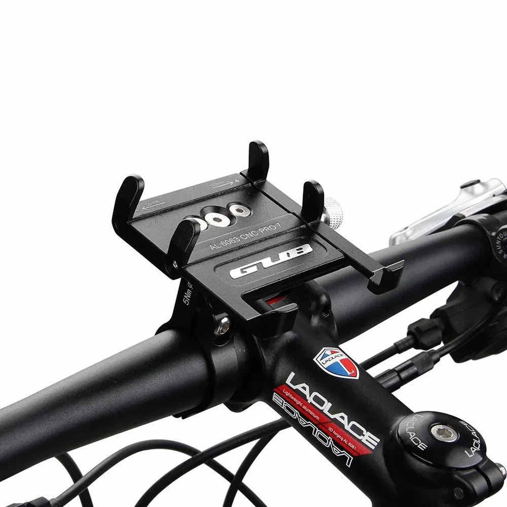 GUB PRO7 Aluminum Alloy Bicycle Handlebar Mount for 55-100mm Cell Phone Holder Bracket - 5
