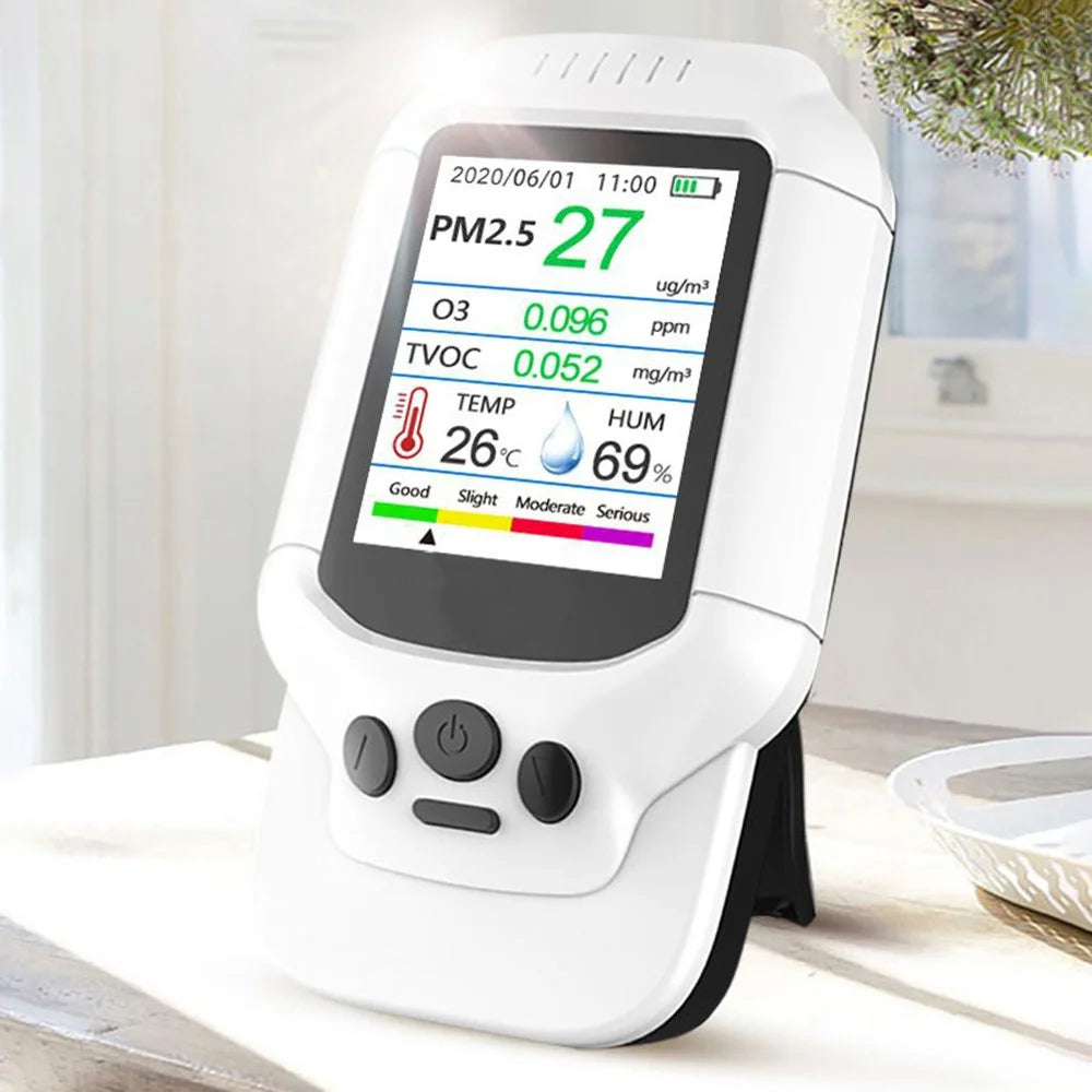 Air Quality Pollution Monitor Temperature Humidity Meter Teste PM2.5 Dust Detector for Home and Office - 2