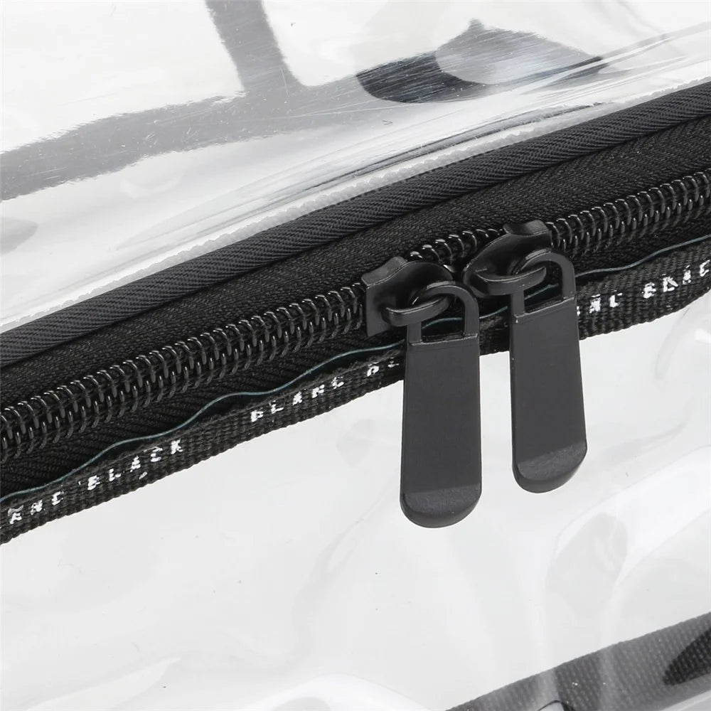 F08006 2PCS Large Clear Makeup Bag Organizer Travel Cosmetic Toiletry Bag Handbag 23x17x10cm - 6