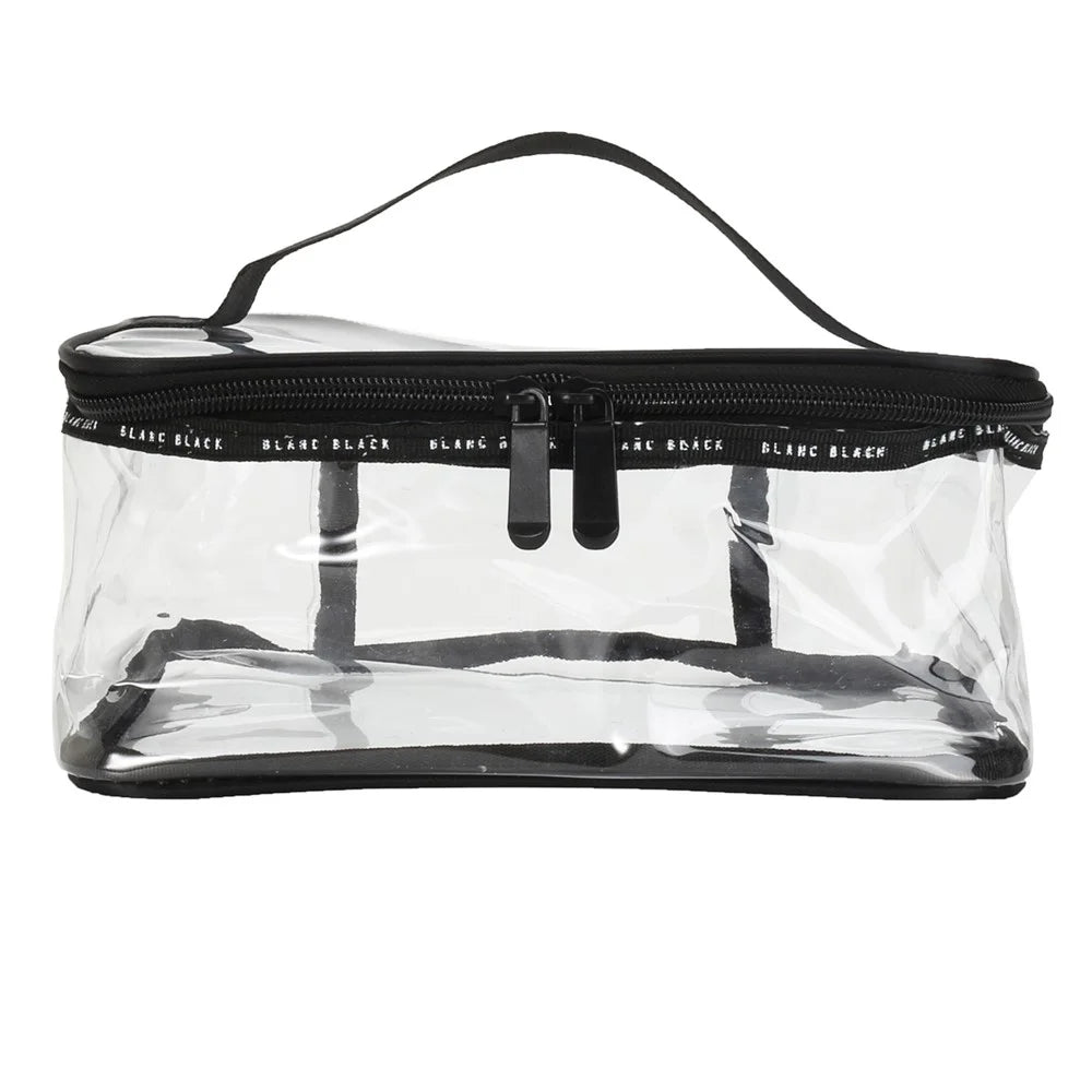 F08006 2PCS Large Clear Makeup Bag Organizer Travel Cosmetic Toiletry Bag Handbag 23x17x10cm - 7
