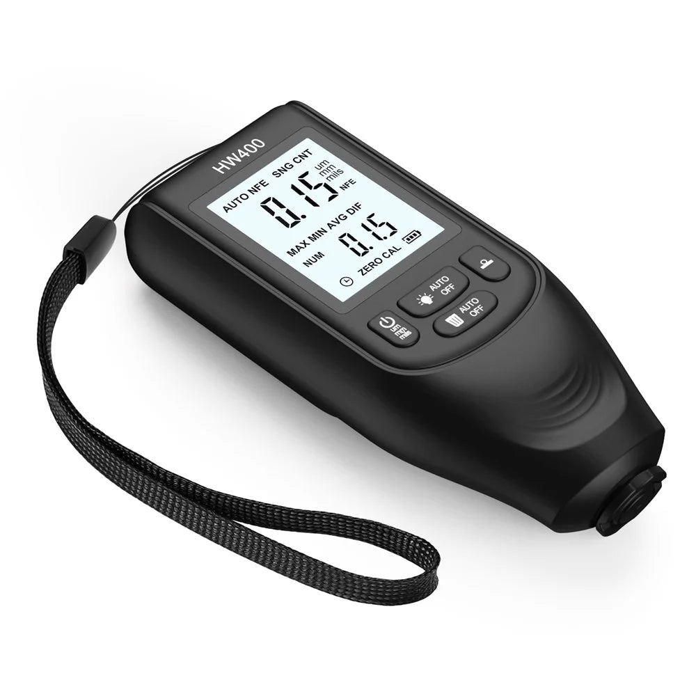 HW400 Automobile Thickness Gauge Car Paint Tester Thickness Coating Measuring Tool - Black - 3