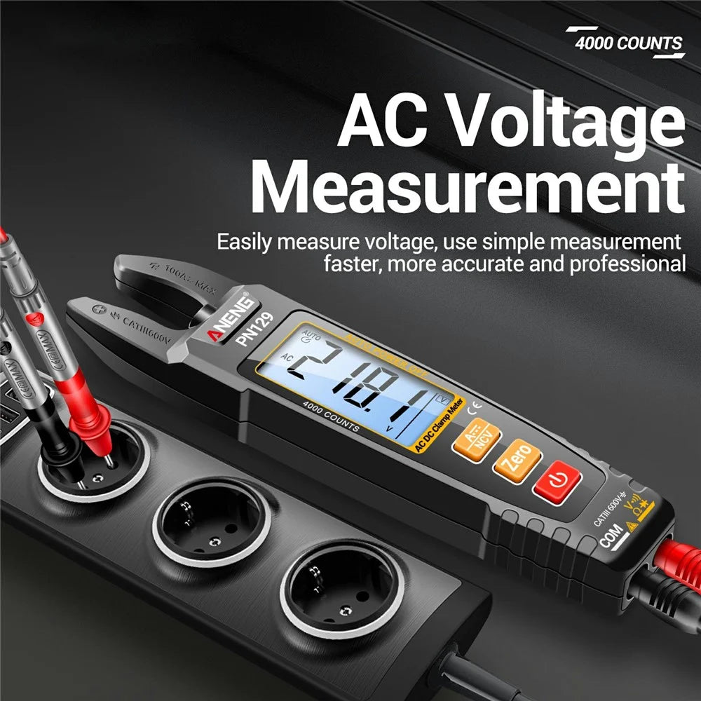 ANENG PN129 U-Shaped Digital Multimeter 4000 Counts DC / AC Voltage Current Tester - 5