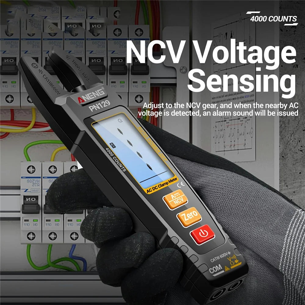 ANENG PN129 U-Shaped Digital Multimeter 4000 Counts DC / AC Voltage Current Tester - 6