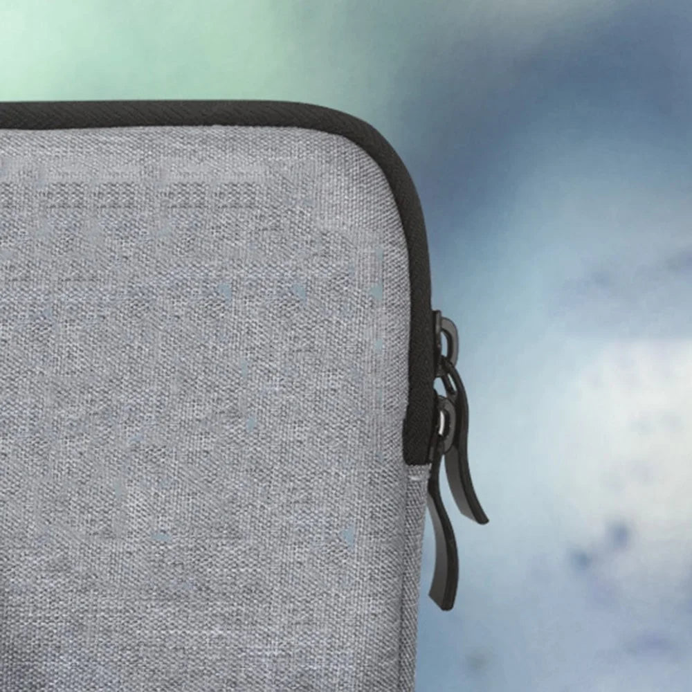 MBR-19005 14 / 15 Inch Laptop Sleeve Case Nylon Water Resistant Soft Lining Zipper Cover - Navy Blue - 3