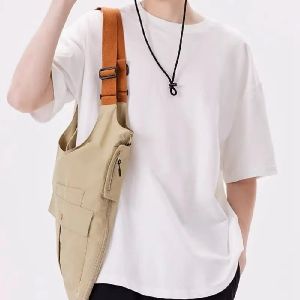 Multifunctional Vest Bag Outdoor Activities Oxford Cloth Single Shoulder Tote Bag Workwear Waistcoat, Size M - 3