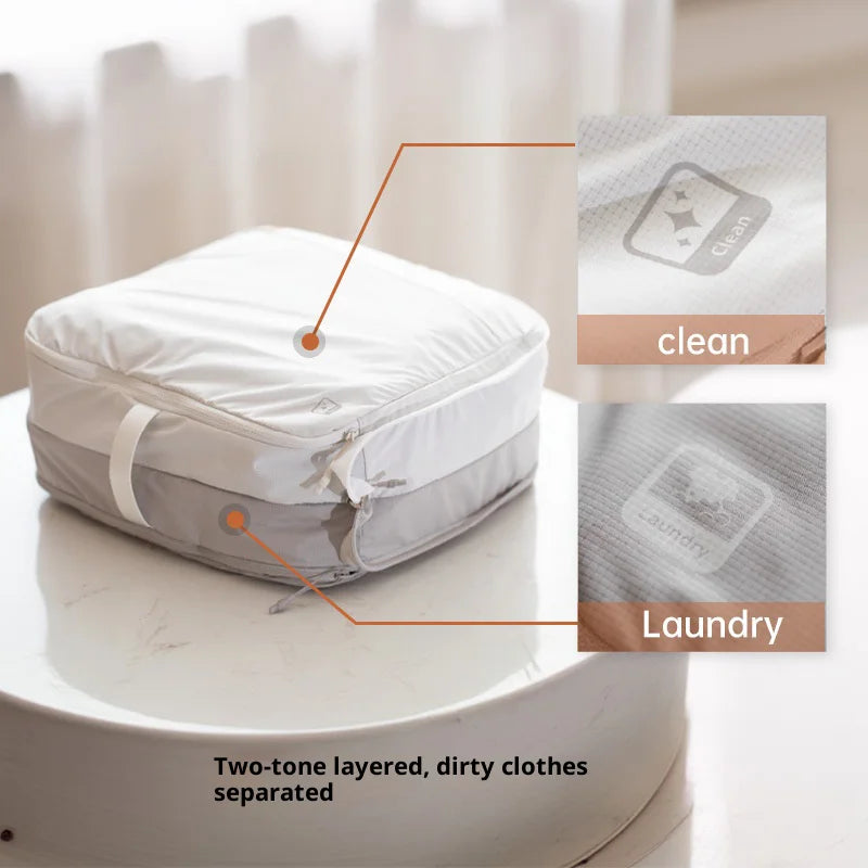 PGYTECH 3Pcs S/M/L Travel Packing Cubes Set Compression Clothing Organizer Bag for Luggage - 3