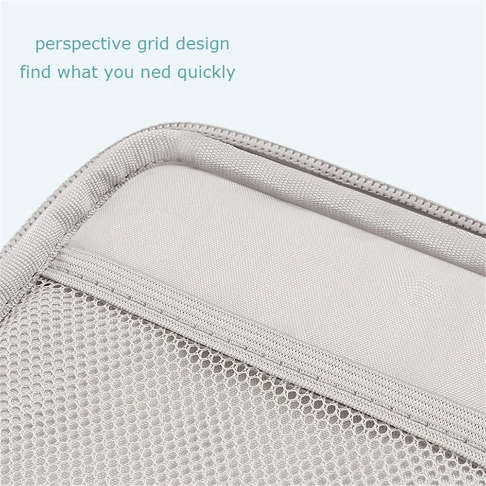 BUBM BM01001005 Single-layer Cartoon Shaped Hard Drive Case Shockproof External Hard Drive Storage Bag Cable Organizer Pouch Travel Accessories - Cat - 5
