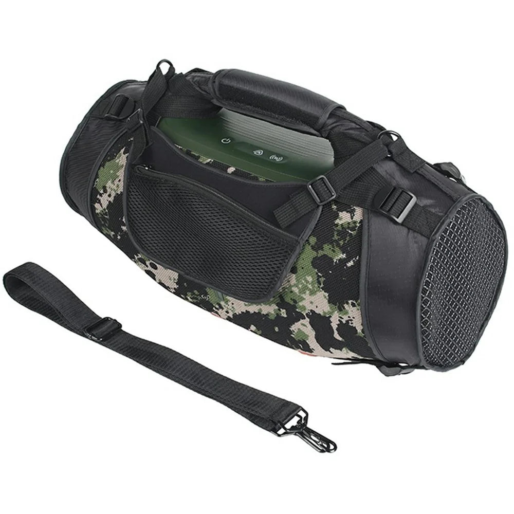 Portable Travel Case for JBL Boombox 4 Bluetooth-compatible Speaker Mesh Cover Carrying Bag with Shoulder Strap - 6