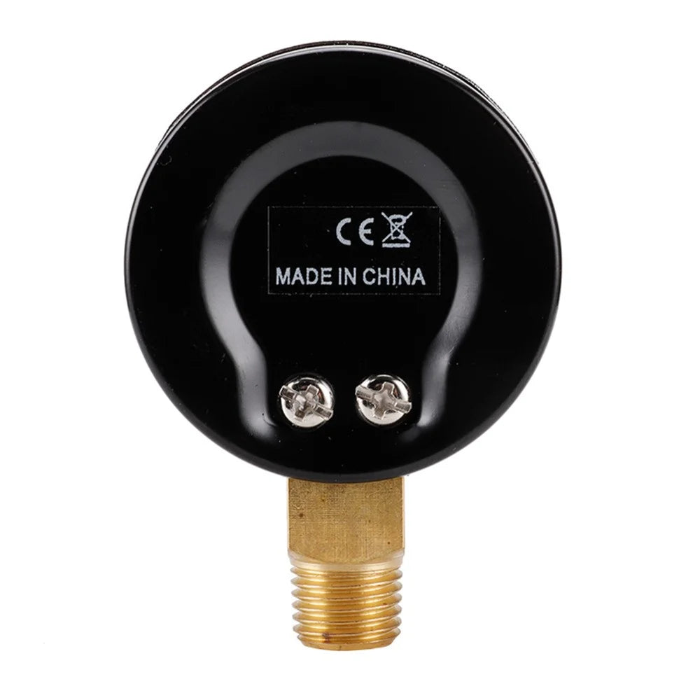TS-50-14 Pressure Gauge 50mm Dial 0-200 PSI / 0-14 Bar 1 / 4 NPT Brass Thread for HVAC Refrigeration Water Oil System - 2