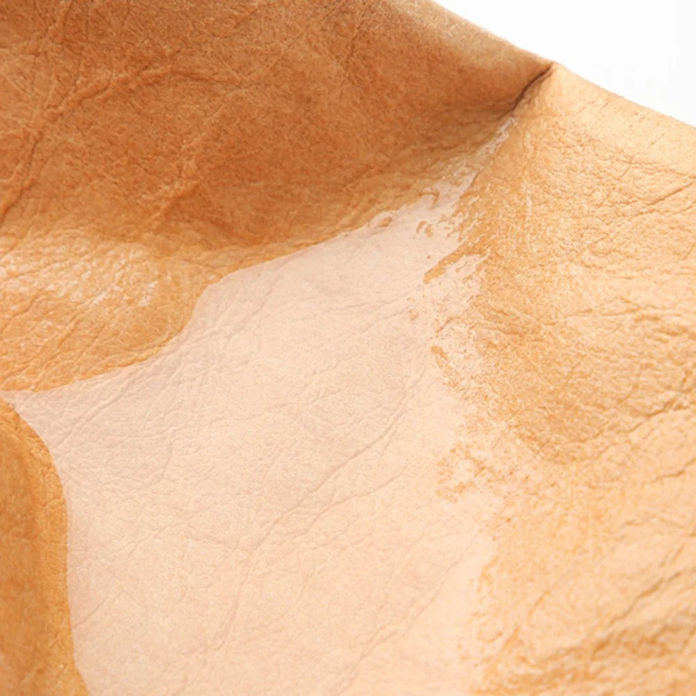 Kraft Paper Tissue Box Cover Simple Style Napkin Facial Paper Tissue Box Holder for Car Bathroom Living Room - Size S - 7