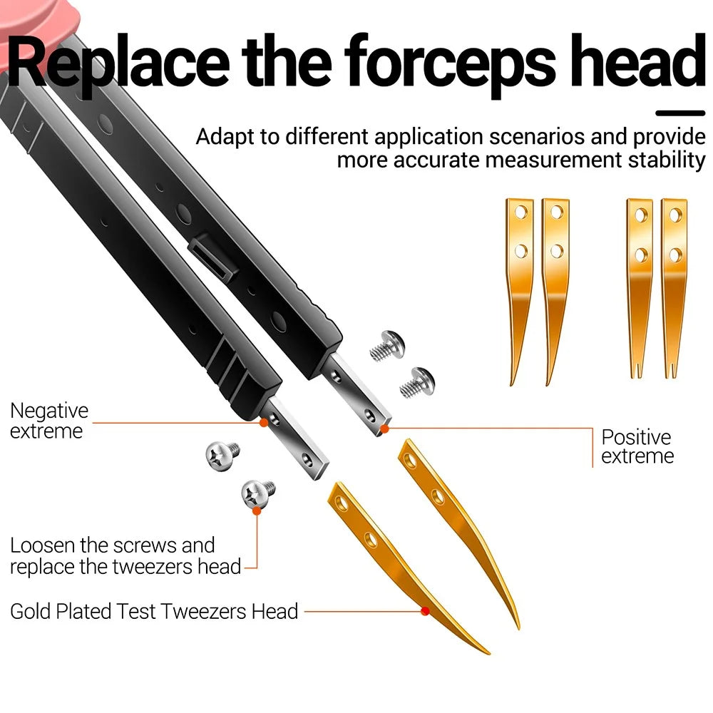 ANENG GN701 Digital Smart SMD Tester Electrical Multimeter Resistance Capacitance Continuity Diode Test Meter - 6