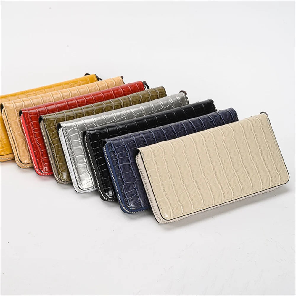 15839 Wristlet Clutch Purse Long Wallet Women's PU Leather Cell Phone Pouch Handbag - Beige - 4