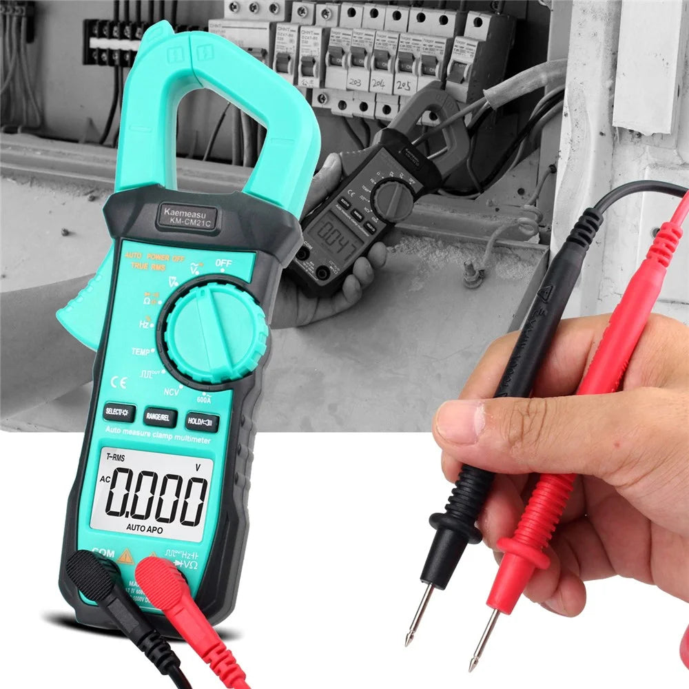 KAEMEASU KM-CM21C Digital Clamp Meter Portable Mini Multimeter for AC Voltage / Current, DC Voltage, NCV Measuring (No Battery) - 3