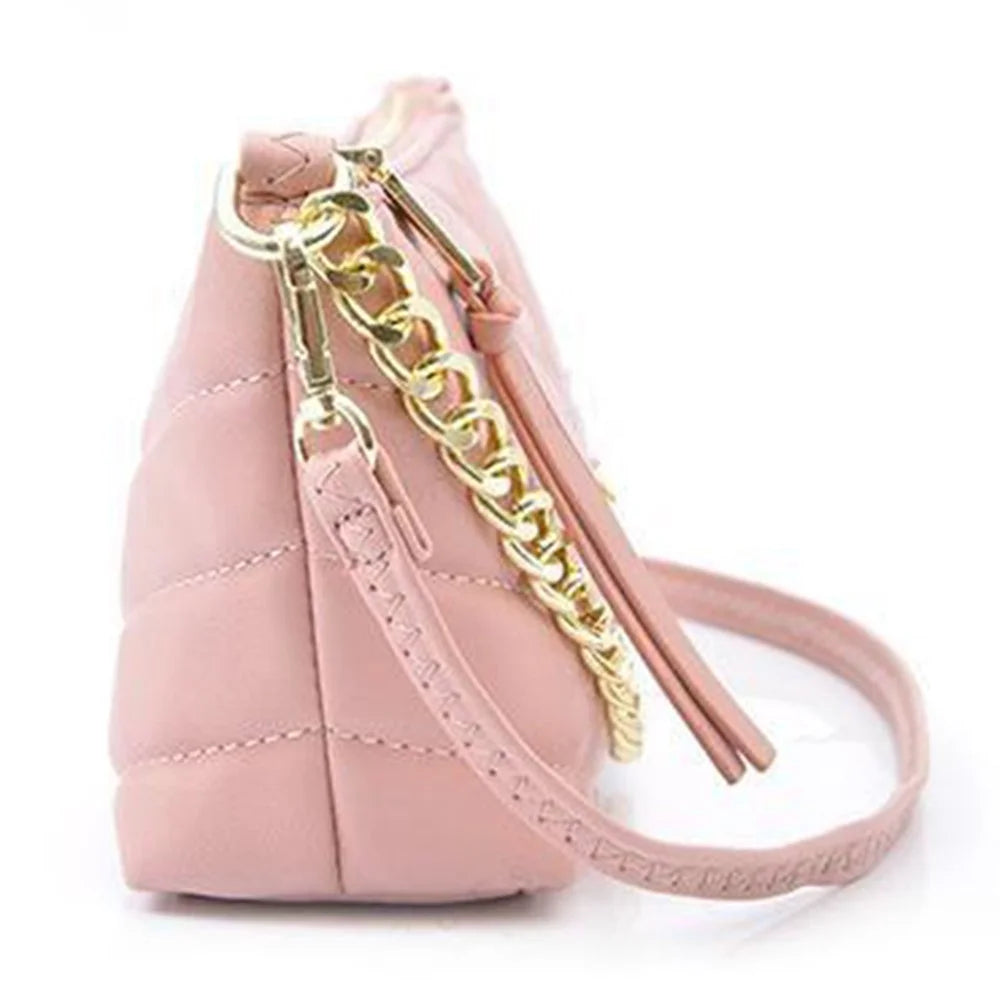PIERRE LOUES PL782-3 Stylish Under Arm Bag PU Leather Women Crossbody Bag - Pink - 4