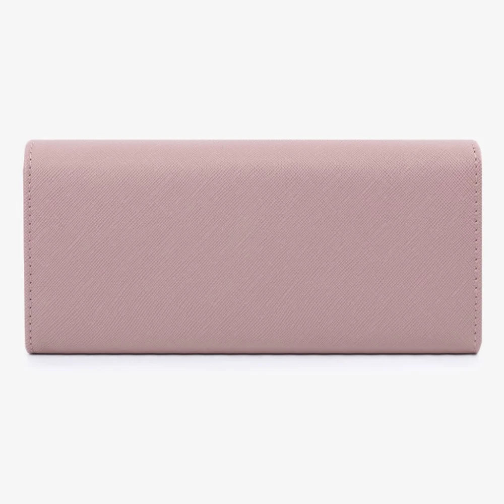 TAILIAN T5540-001 Women's Wallet Cross Texture PU Leather Coin Purse Bag - Grape Purple - 4