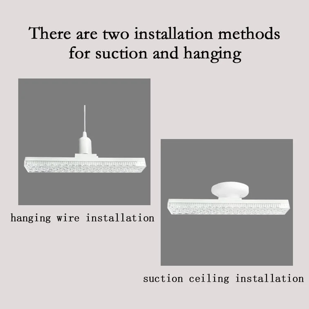 E27 24W LED Crystal Bar Light Energy Saving Bright Indoor Lamp, White Light 40cm - 2