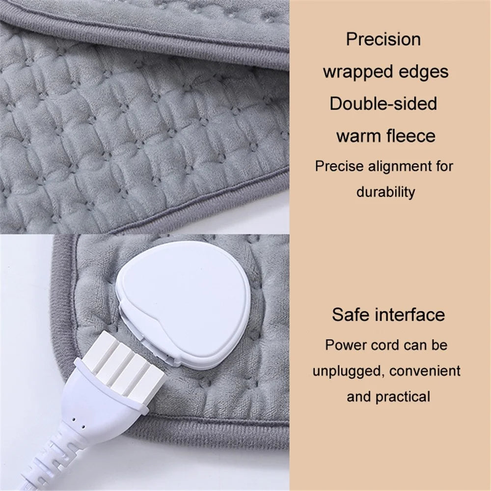 Electric Heating Pad Heated Waist Belt Washable Body Warming Blanket for Back Pain Relief - EU Plug - 4