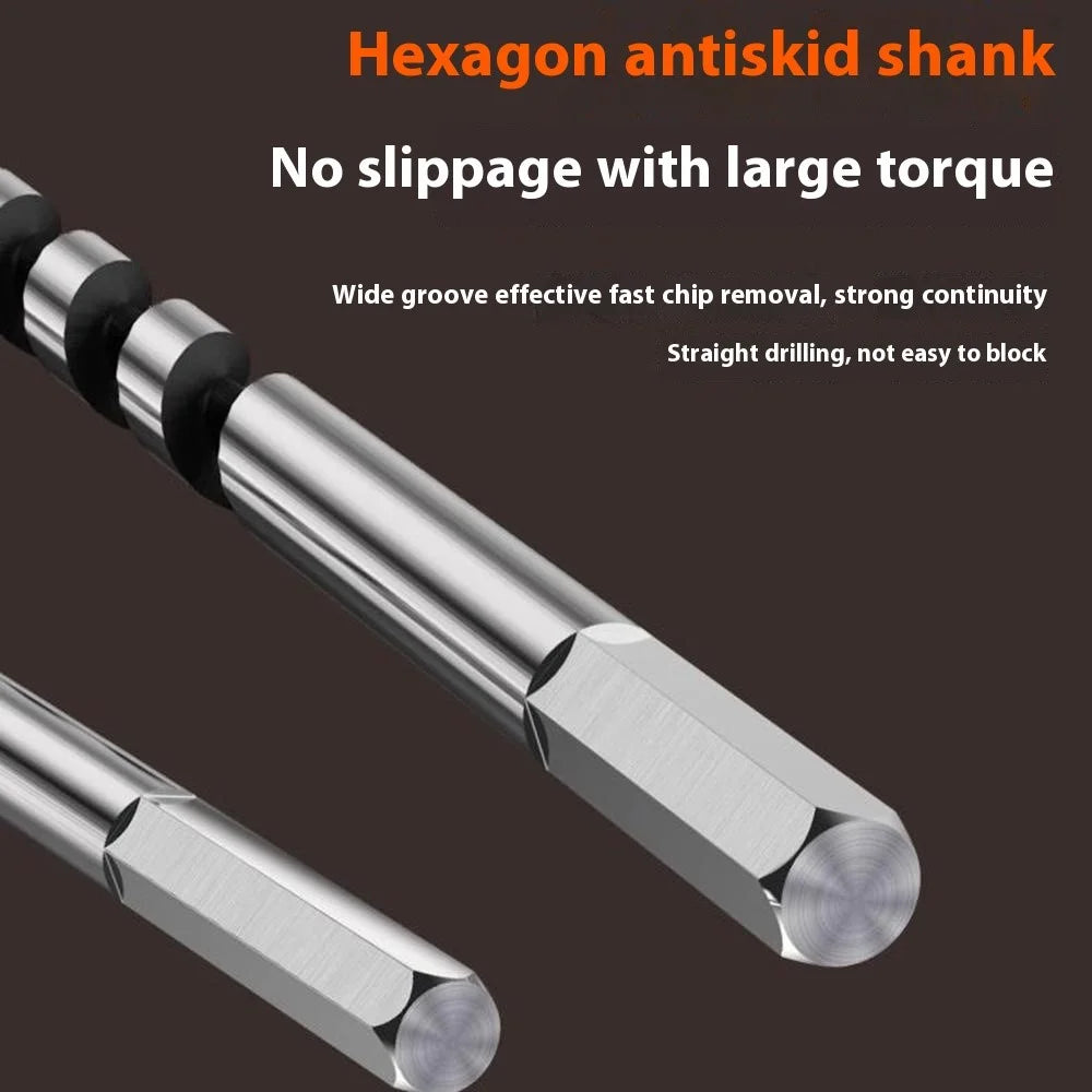 22 x 350mm Deep Hole Extended Auger Drill Bit Woodworking Hex Shank Bit for Electric Drill / Bench Drill - 4