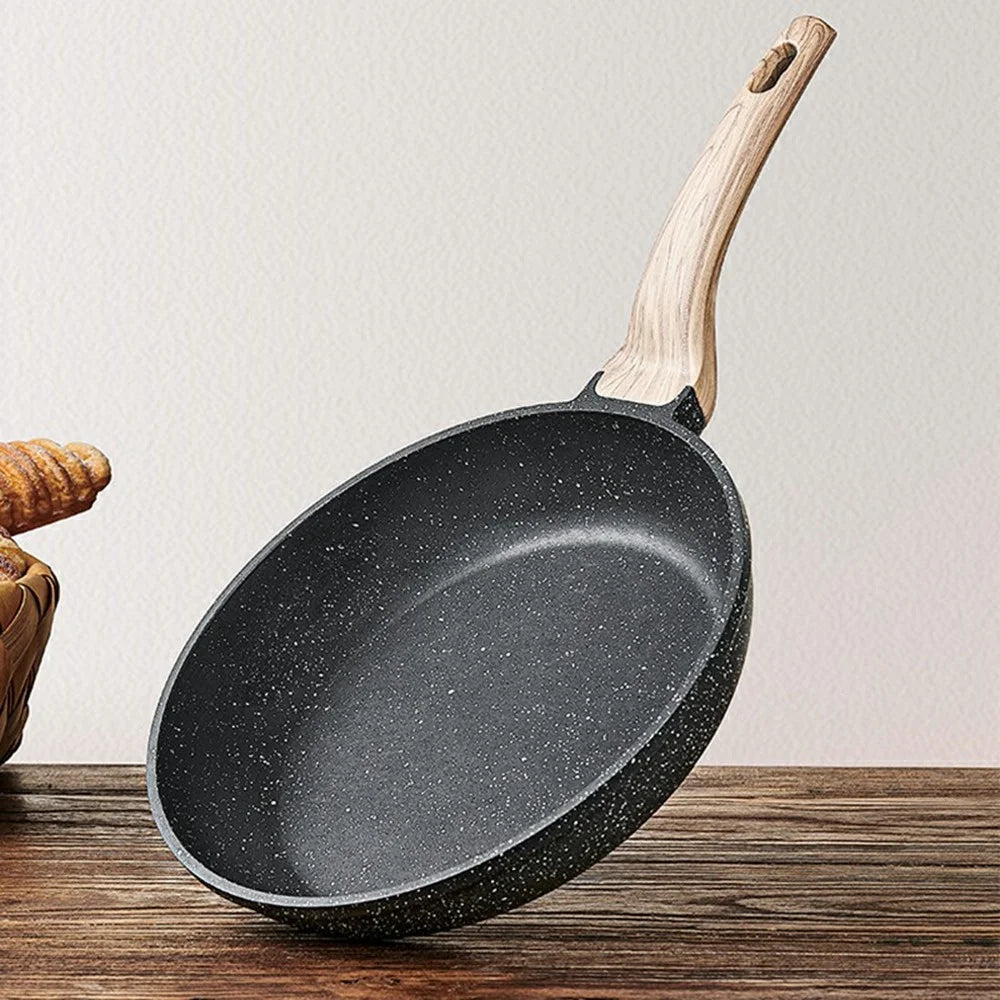 MENJO Granite Frying Pan 24cm Non Stick Skillet with Spatula for Home Cooking - 7