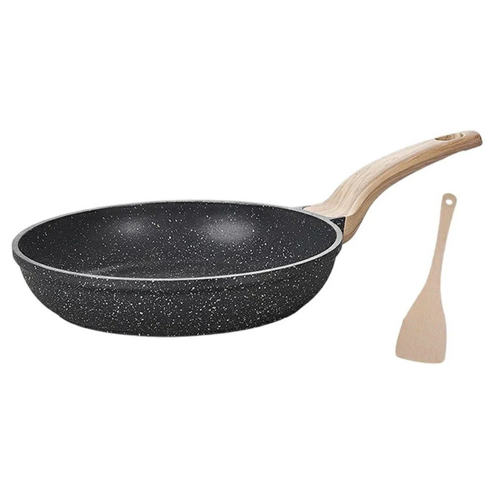 MENJO Granite Frying Pan 26cm Non Stick Skillet with Spatula for Home Cooking - 1