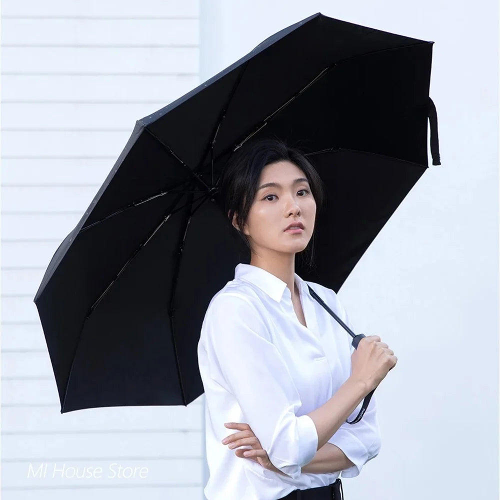 XIAOMIYOUPIN DAILY ELEMENTS 110cm Windproof Automatic Umbrella Three-Fold Sun-Proof Umbrella (Chinese Version) - 3