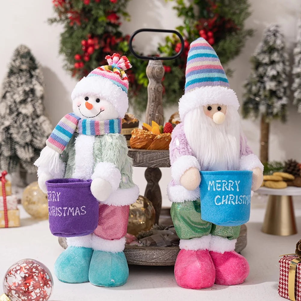 Christmas Desktop Window Decoration Candy Storage Creative Doll Ornament Gift - Santa Claus - 4