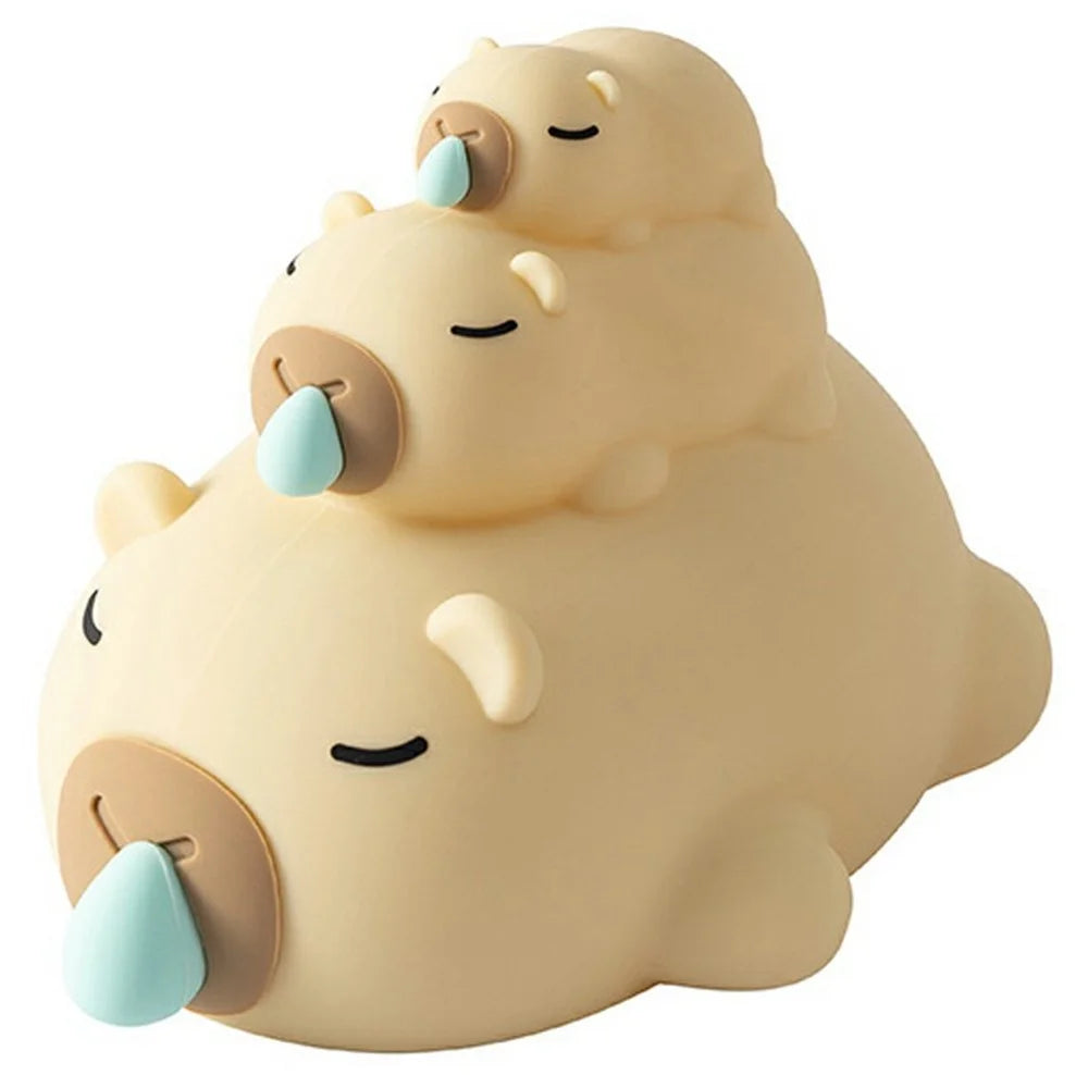 PP-D05 Cartoon Animal-Shaped Night Light Silicone Touch Control 3-Brightness Levels 30-Minute Timer 1200mAh Pat Lamp for Bedroom Desktop - 1