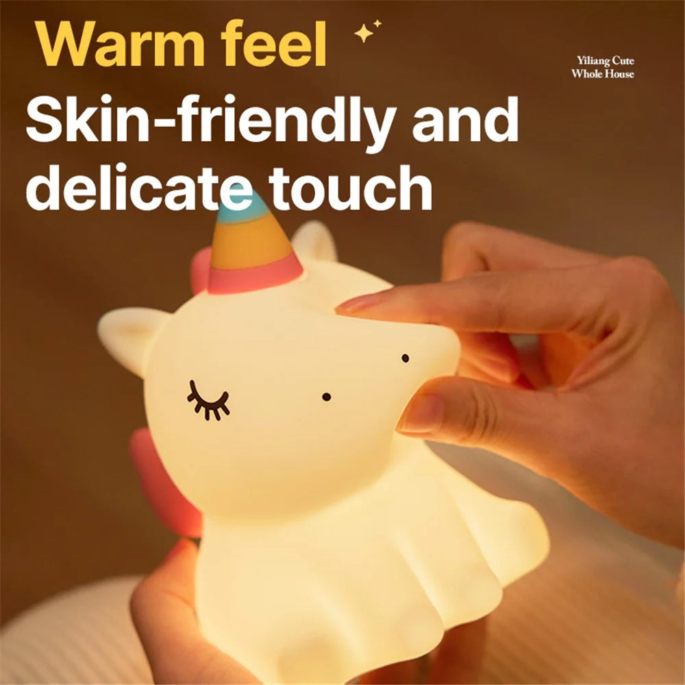 A007 Cute Cartoon Horse Silicone LED Night Lamp Home Bedside Tap Light (CE, ROHS, FCC, CPC Certified) - 6