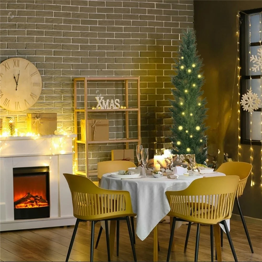 180cm Artificial Pine Tree Plastic Simulation Potted Plant Hotel Living Room Floor Decoration - 2