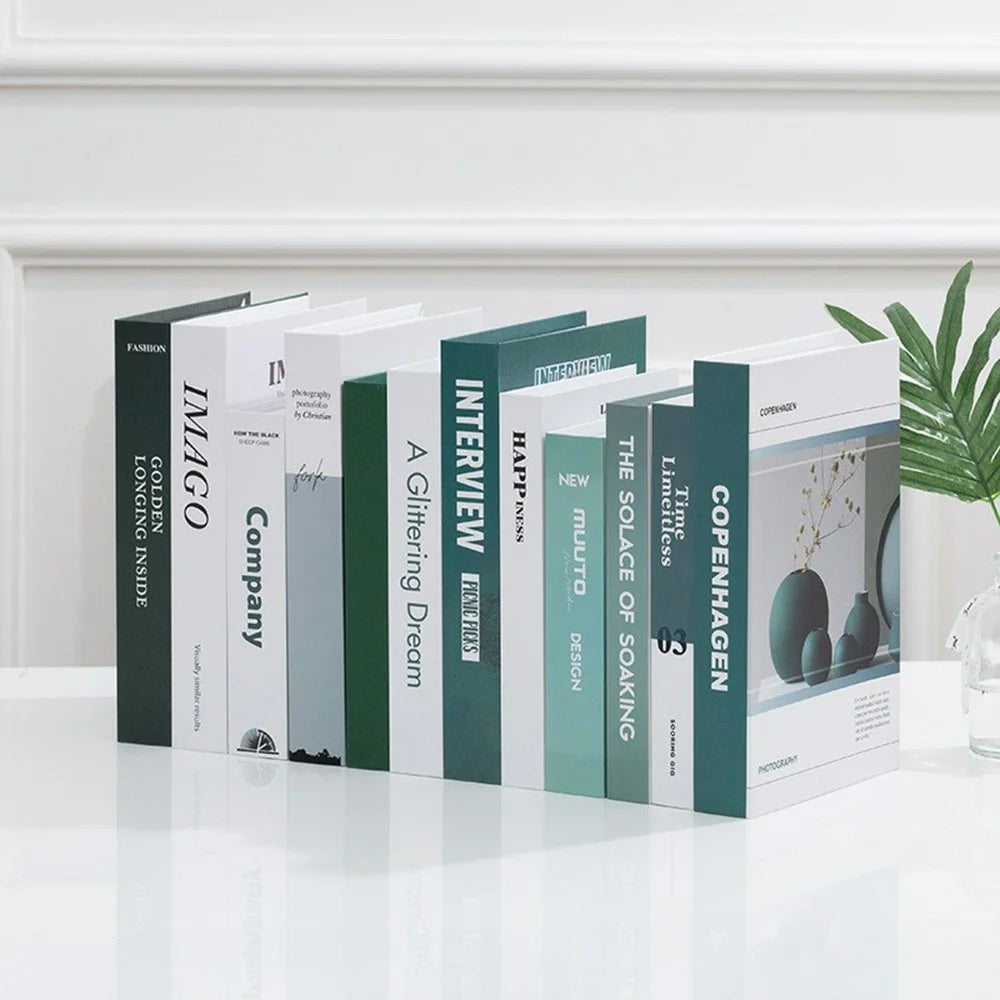 12Pcs Style A Decorative Faux Books Modern Minimalist Home Decor Prop Books for Staging / Display - 2