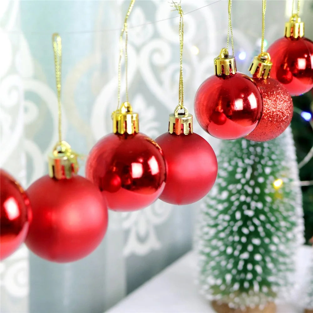 42Pcs 3 / 4 / 5cm Christmas Ball Ornaments Set Electroplated Plastic Baubles Tree Decoration - NX42-002 - 6