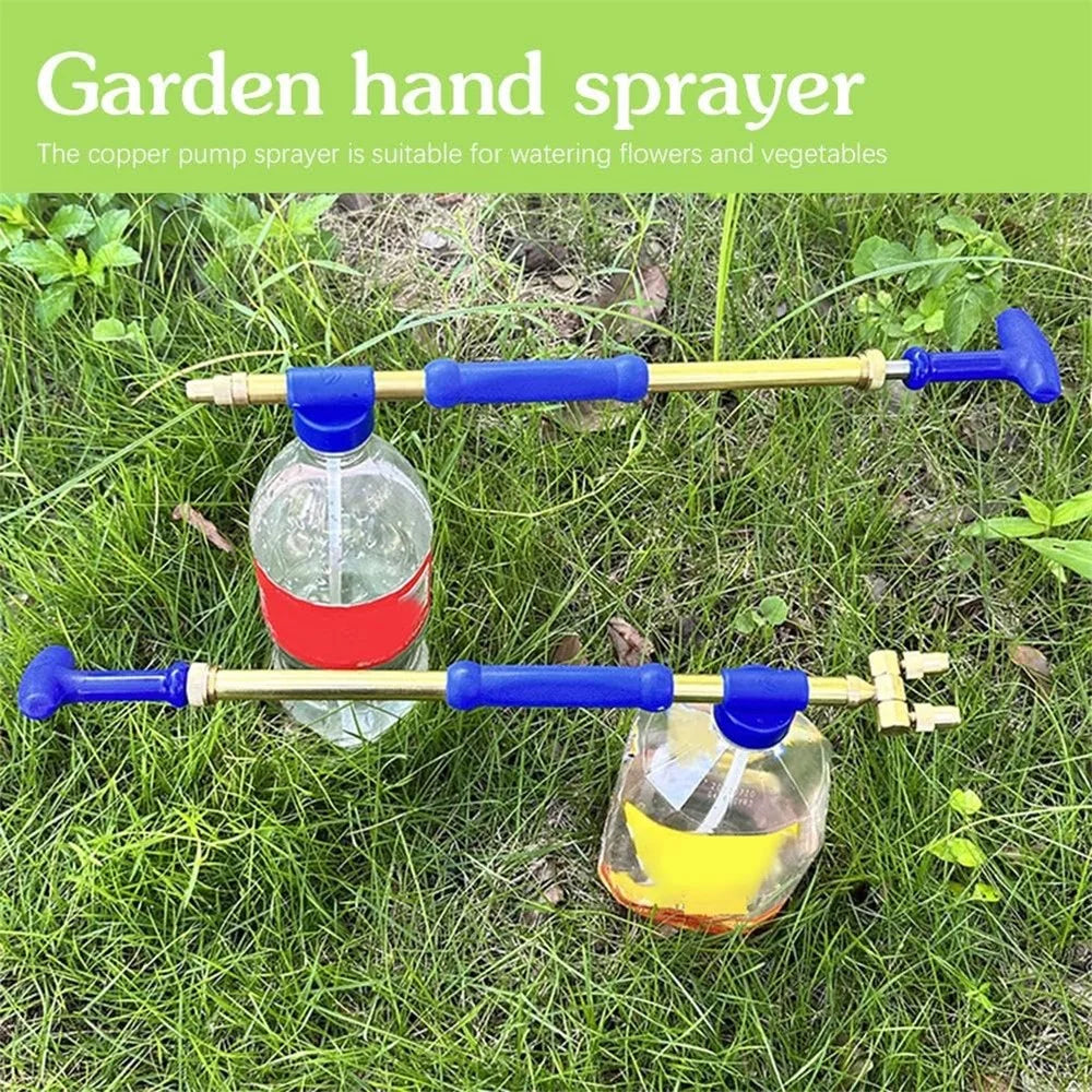 Dual Head Push Pull Sprayer for Beverage Bottles / Soda Bottles Watering Can Spray Rod For Gardening - 2