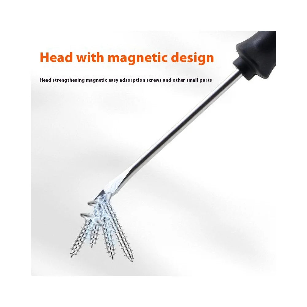 7 PCS Screwdriver Set Two Tone Rubber Handle Magnetic Phillips / Flathead Multi-Function Repair Tool - 3