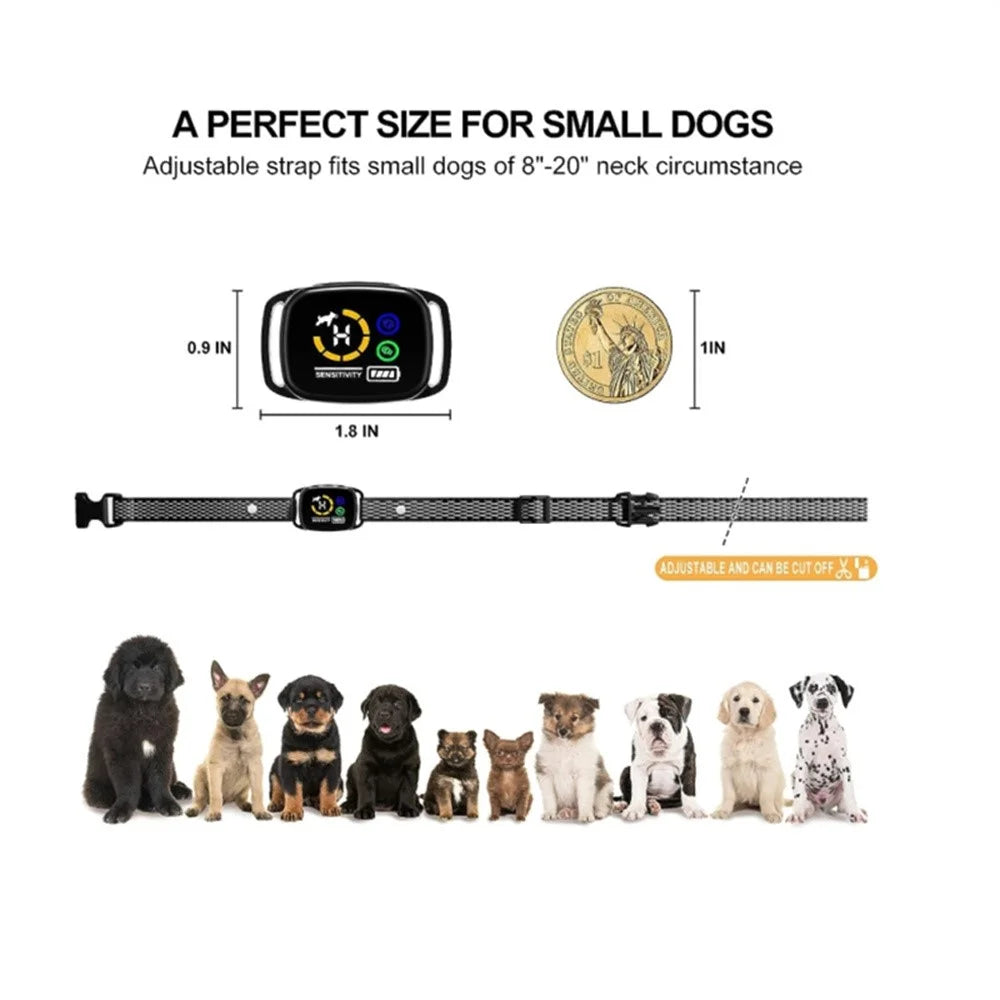 PB45 6 Levels Beep and Vibration Anti Bark Collar Gift for Dogs Bark Stopper Waterproof Pet Training Collar - 5