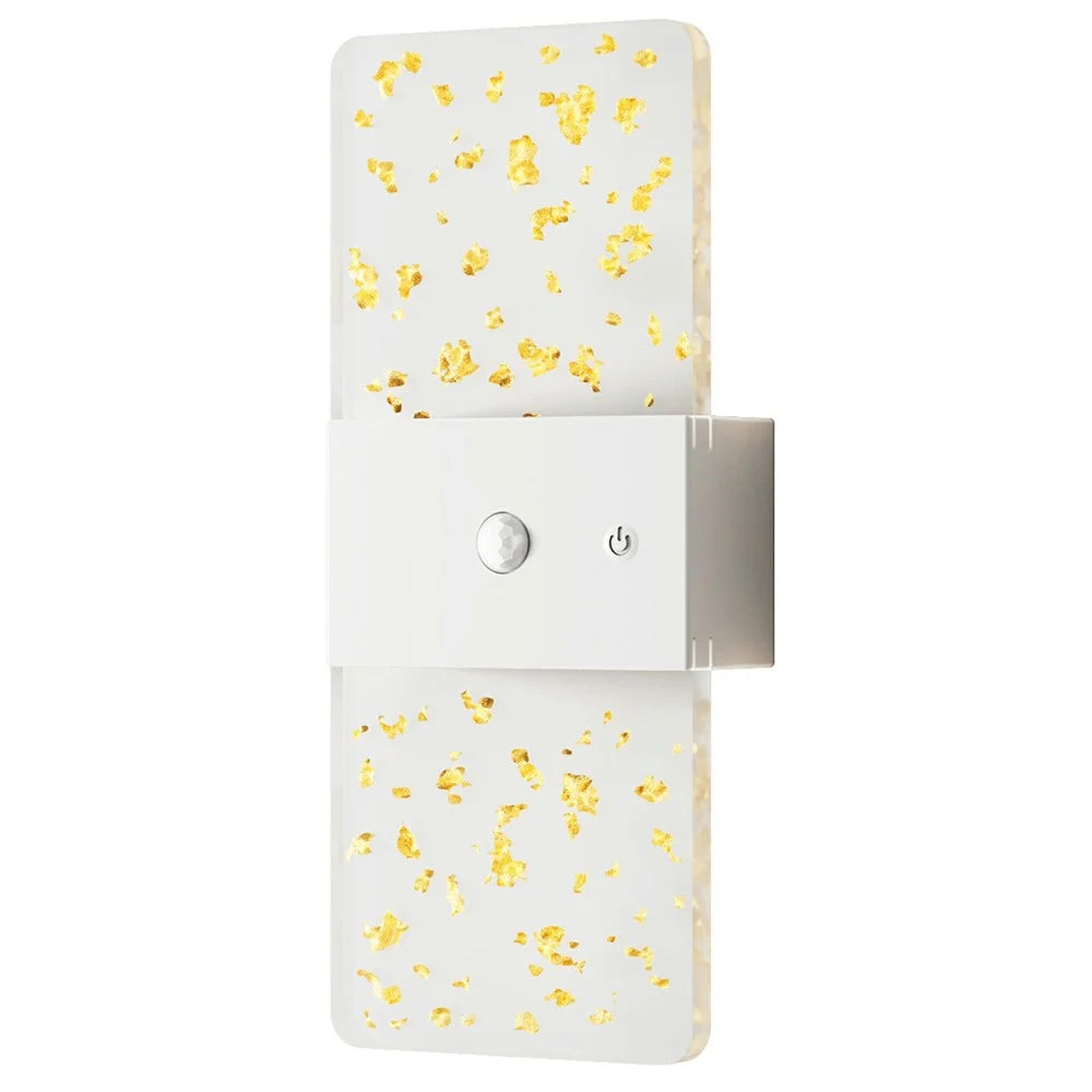 ASW003 / ASW004 Standard Version Magnetic Wall Lamp Motion Sensor Rechargeable Long Strip Bedside Wall Light - Rectangular / White - 1