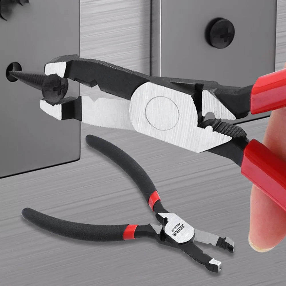 Multifunctional Screw Extractor Pliers High-Hardness Steel Wire Stripper with Anti-Slip Handle for Rusty Stripped Screws - RL-9226A / Black - 4