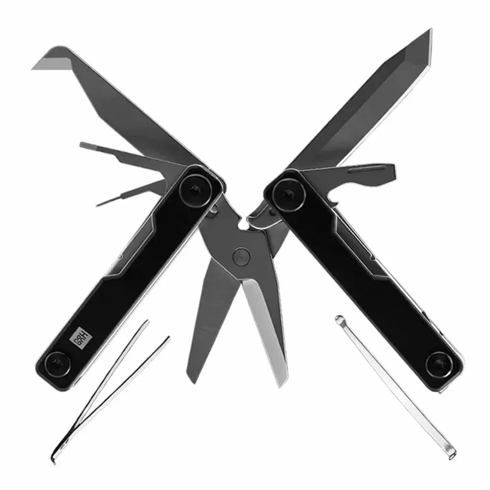 XIAOMIYOUPIN HUOHOU Mini Multi-function Knife 10-in-1 Portable Knife with Glasses Screwdriver, Card Pin, Can Opener, Scissors Function (Chinese Version) - 1