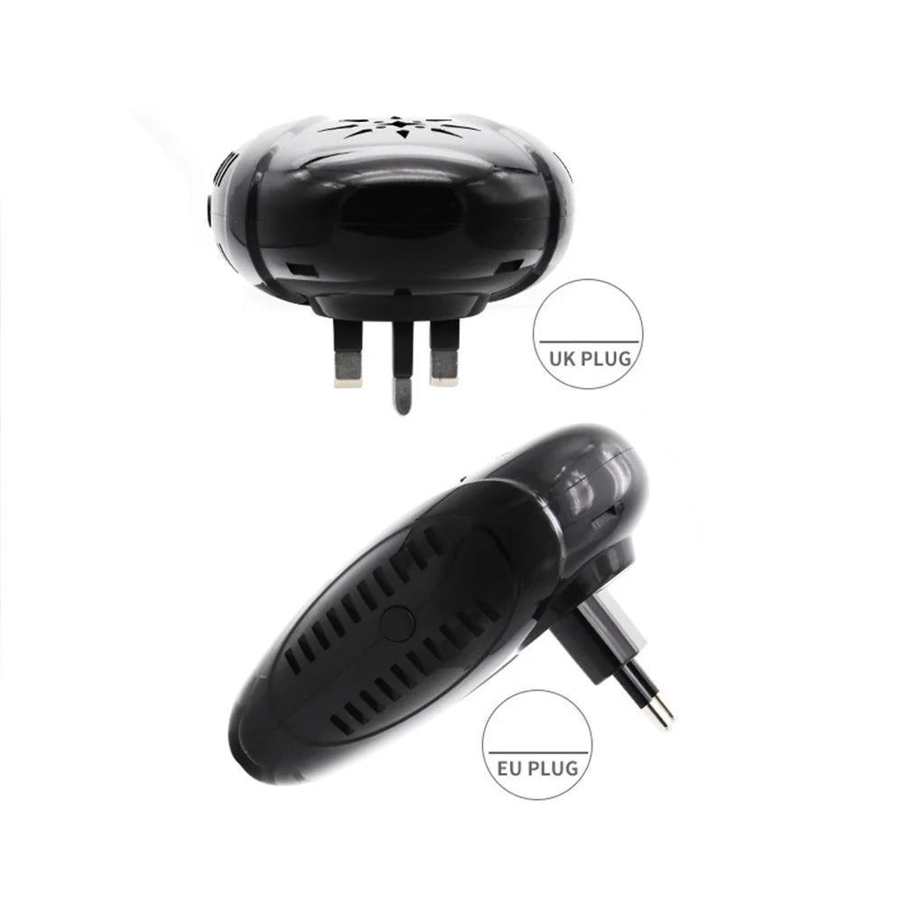 GETTER Electronic Rat Repellent Ultrasonic Mice Cockroach Pest Control Repeller - Black / UK Plug - 7