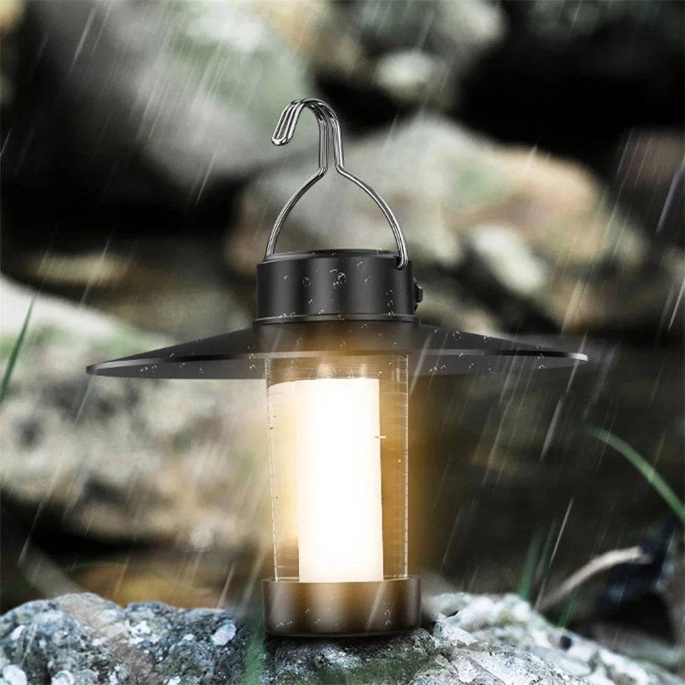 YYD-01 Portable Outdoor Camping Lantern Lamp Hanging Tent Light Rechargeable Emergency LED Light - 2