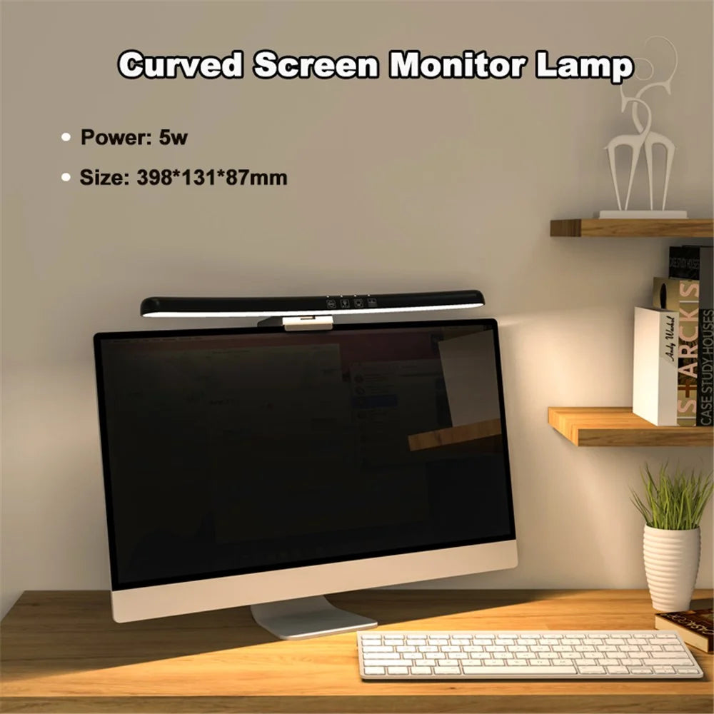 TB-301SFS 398mm RGB Effect Curved Monitor Hanging Light Bar No Flicker Touch Control Computer Screen Lamp - 6